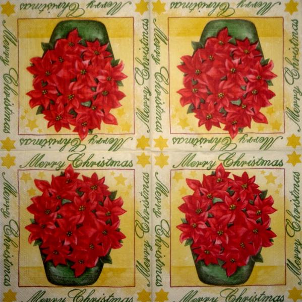 095 Christmas Flowers - 3-ply (95)